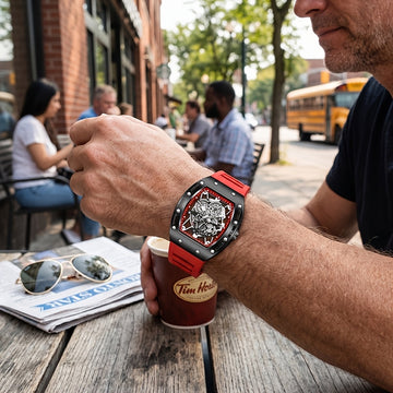 Men's Sporty Fashion Quartz Watch, Trendy Hip-Hop Style with Large Dial