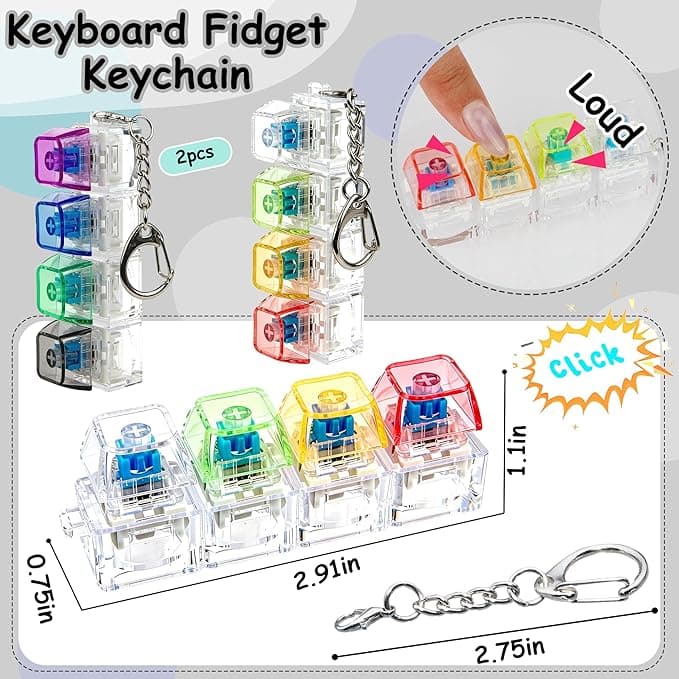 Mini Mechanical Keyboard Keychain