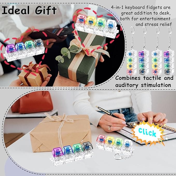 Mini Mechanical Keyboard Keychain